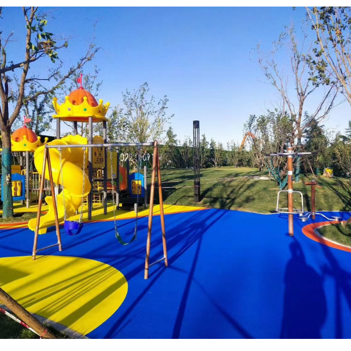 兒童游樂場塑膠地板實景圖7